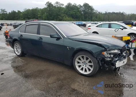 2003 BMW 745 Li z USA, uszkodzony, nr VIN WBAGN63473DR11860
